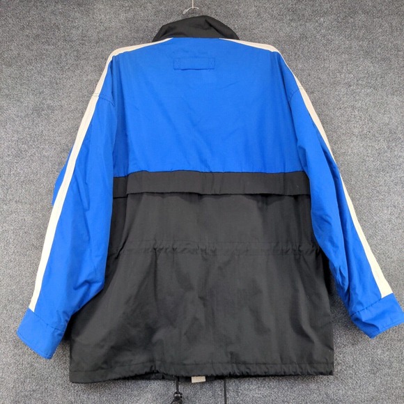 OshKosh B'gosh Men's Full Zip Snap Windbreaker Jacket Multi Medium Vintage - Picture 7 of 14